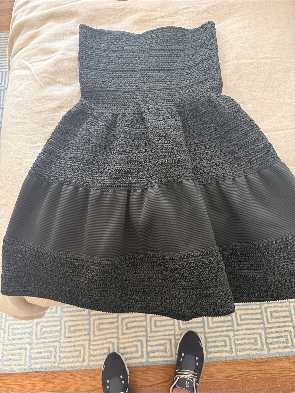 Pleasure Doing Business Black Strapless Dress